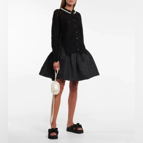 Simone Rocha Scallop Edge Cardigan - Picture 2 of 15